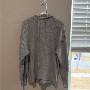 CALIA Gray Knit Hoodie Sweater